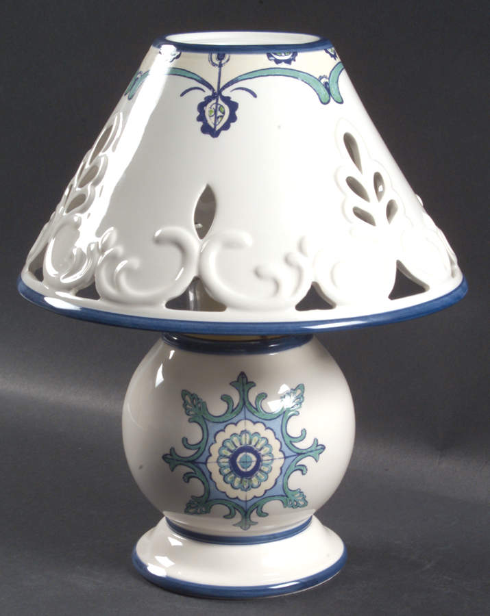 Mediterra Collection Candle Lamp & Shade by Lenox-1