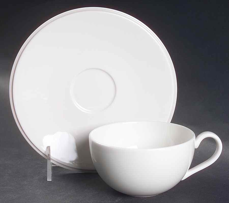 Ubiquity Cafe (Accessories) Flat Cup & Saucer Set by Lenox-1