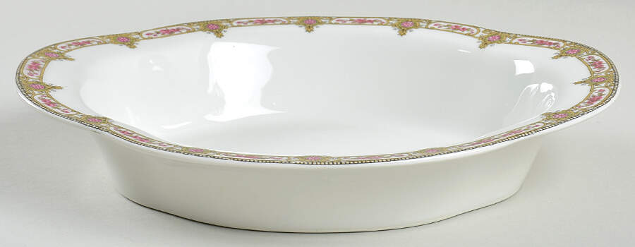 LIM317 9" Oval Vegetable Bowl by Limoges-French-1