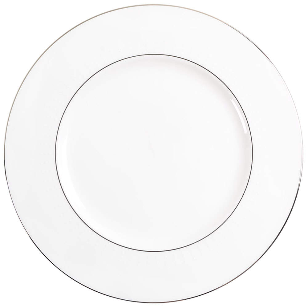 Herald Square White Accent Luncheon Plate by Lenox-1