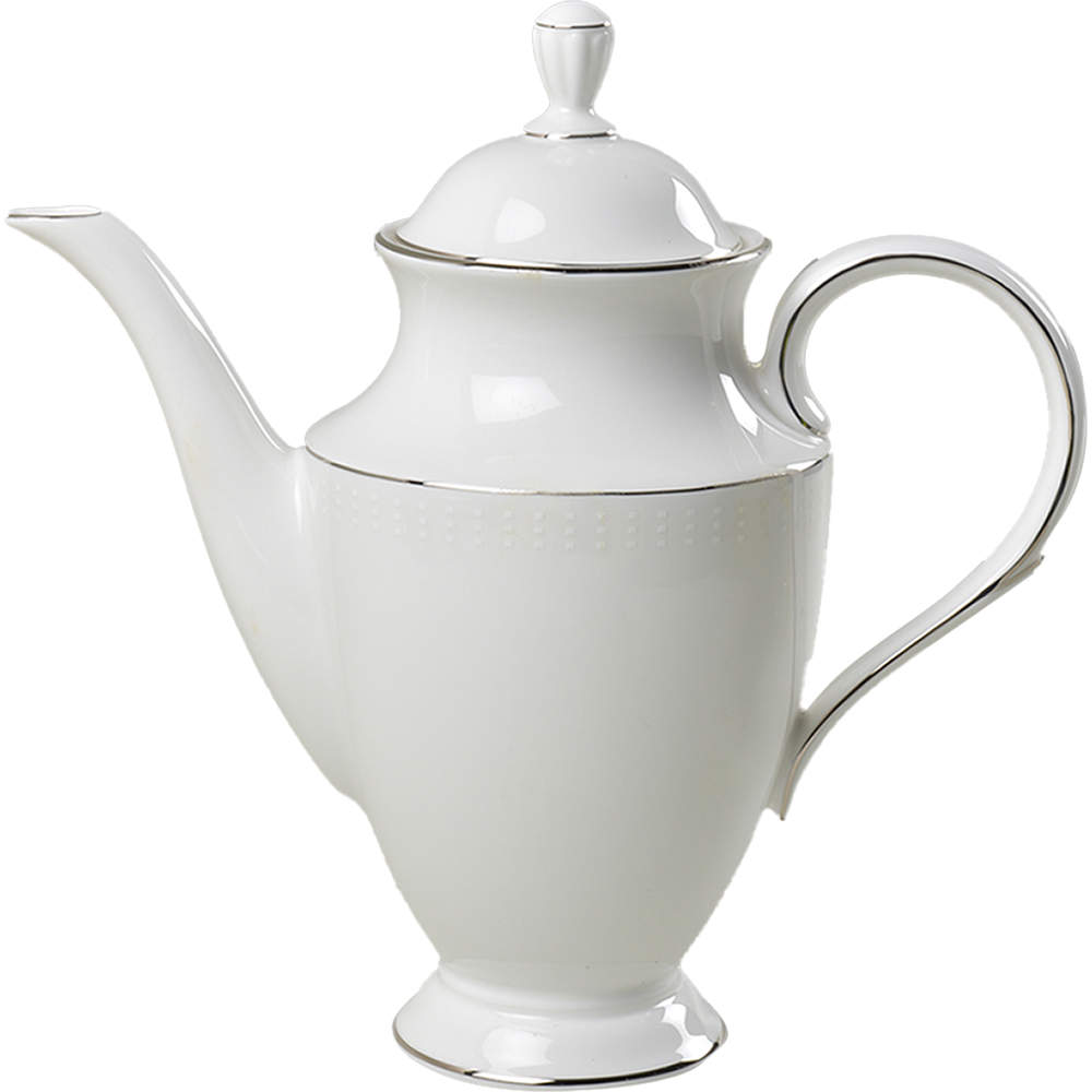 Herald Square White Coffee Pot & Lid by Lenox-1