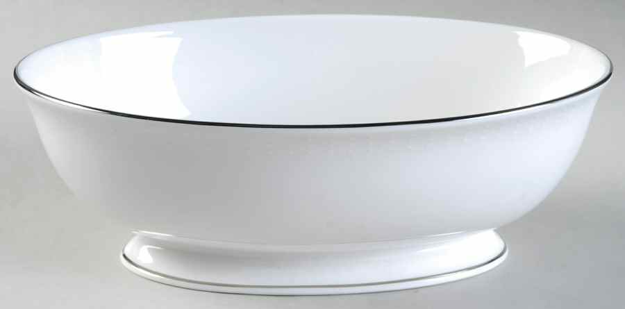 Herald Square White 9" Oval Vegetable Bowl by Lenox-1