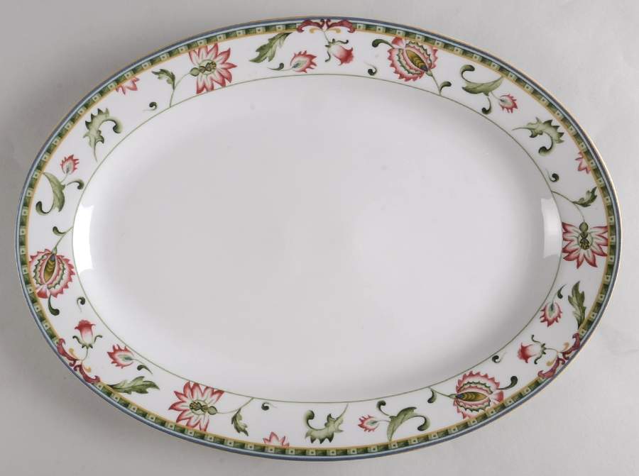 Tapanga 14" Oval Serving Platter by Lynn's China-1