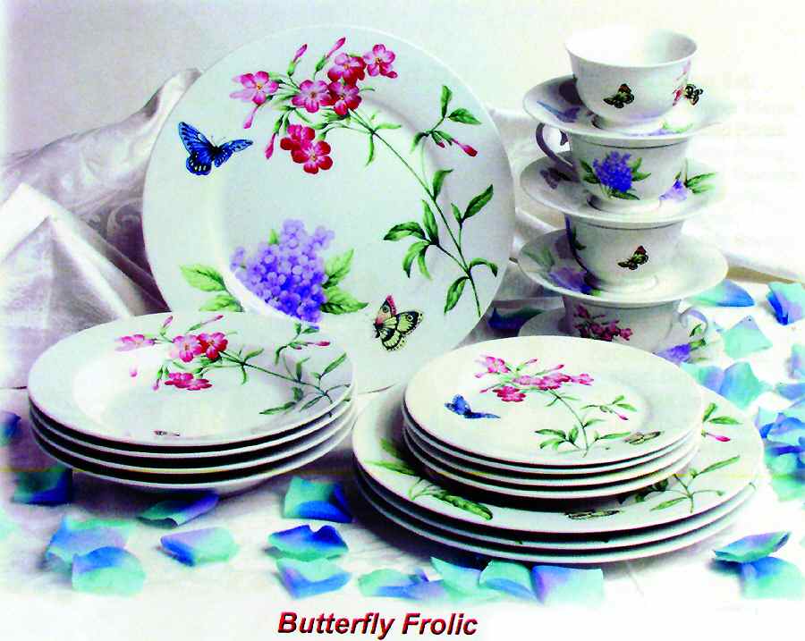 Butterfly Frolic Dinner Plate by Lynn's China-1