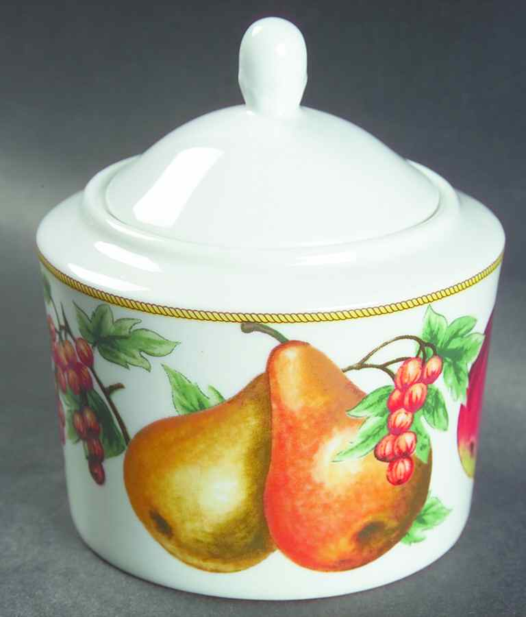 Spiced Fruit Punch Sugar Bowl & Lid by Lynn's China-1