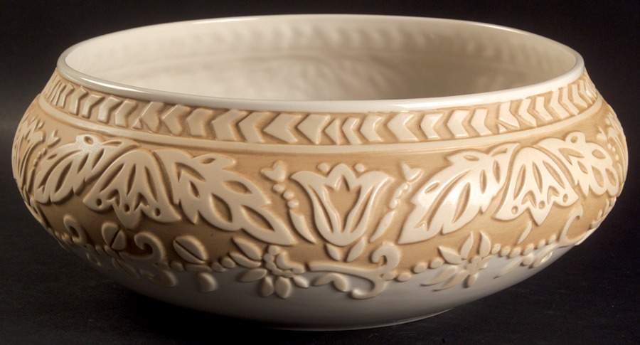 Burnished Amber 10" Sculpted Round Bowl by Lenox-1