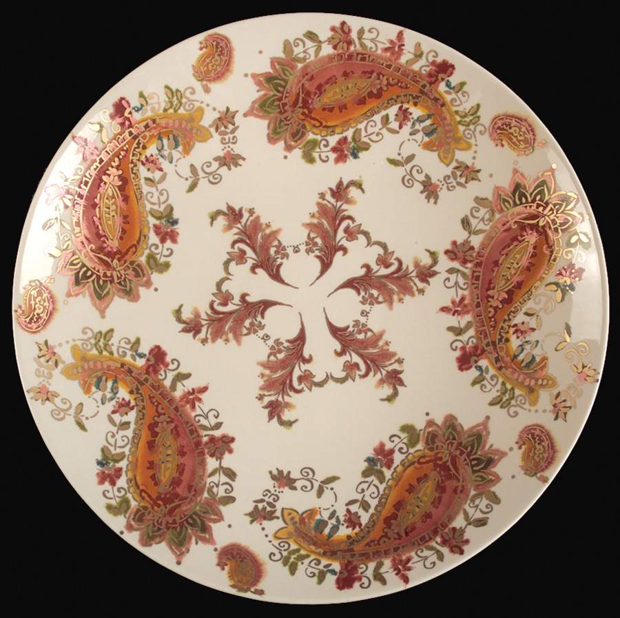 Burnished Amber 13" Round Platter by Lenox-1