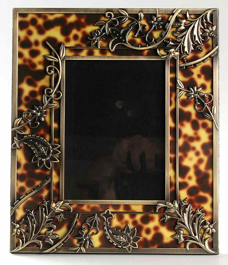 Burnished Amber Metal Frame-Holds 5" X 7" by Lenox-1