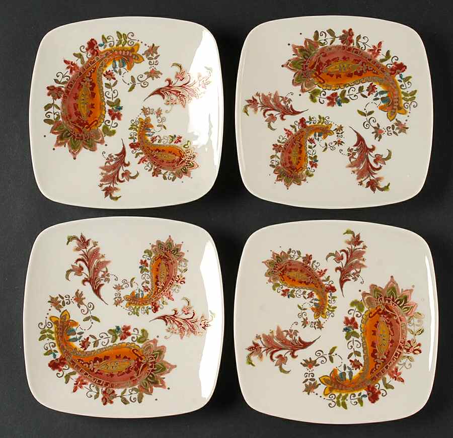 Burnished Amber Tidbit Plate - Set of 4 by Lenox-1