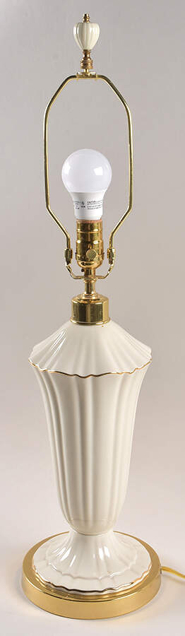 Hampton Court Collection 26" Electric Lamp No Shade by Lenox-1