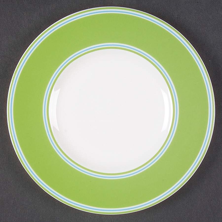 Cays Stripe Green Party Plate by Lenox-1
