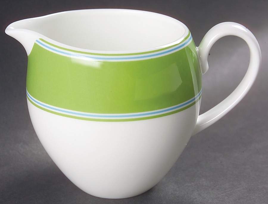 Cays Stripe Green Creamer by Lenox-1