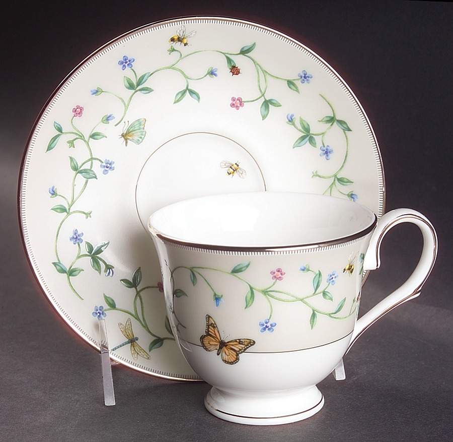 Idalia Footed Cup & Saucer Set by Lenox-1