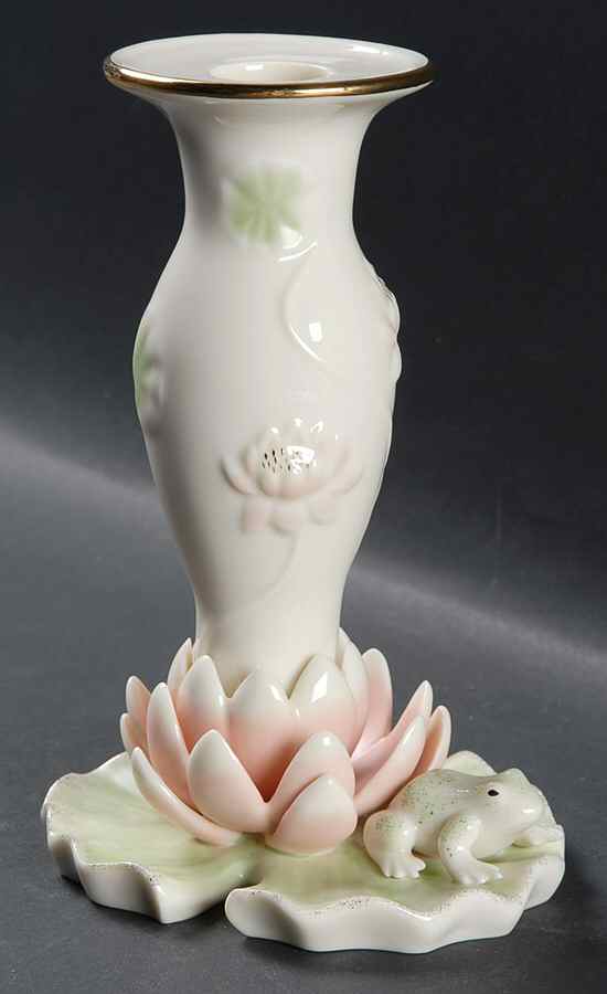Floral Frog Collection 6" Candlestick by Lenox-1