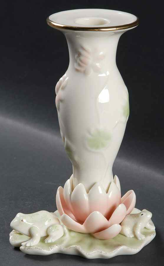 Floral Frog Collection 6" Candlestick by Lenox-1