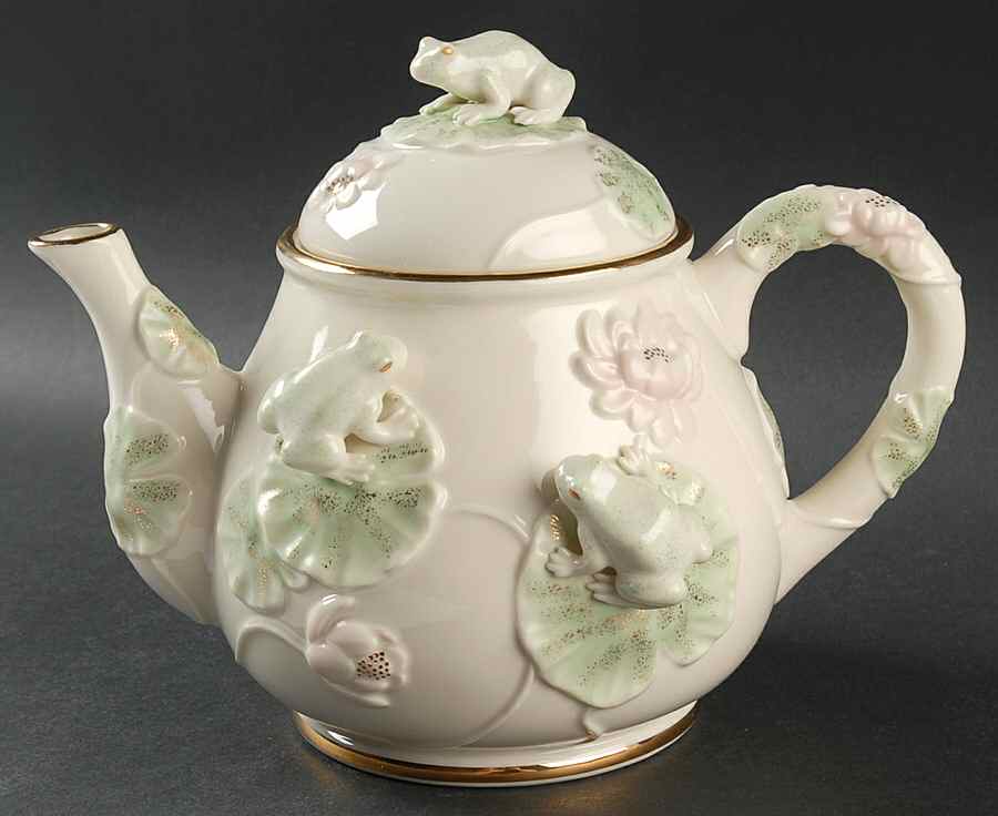 Floral Frog Collection Teapot & Lid by Lenox-1