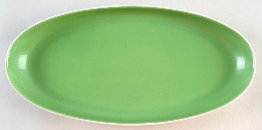 Summer Circle Green 13" Oval Serving Platter by Lenox-1