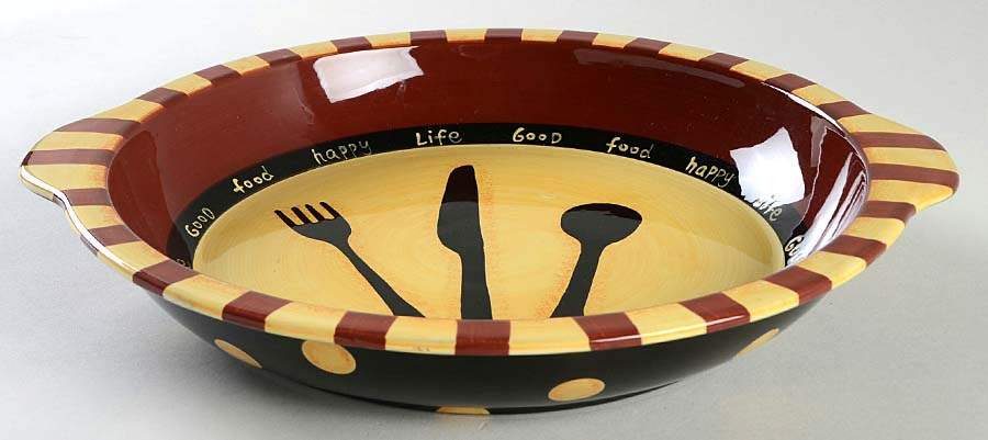 What's for Dinner 10" Pie Baking Plate by Lang-1