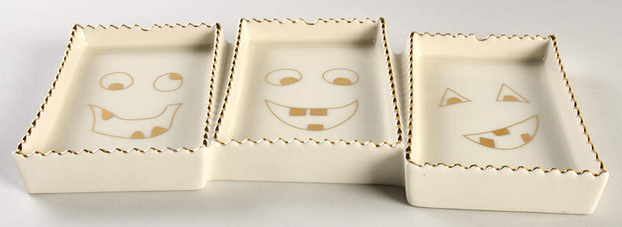Halloween 3 Part Rectangular Divided Server by Lenox-1