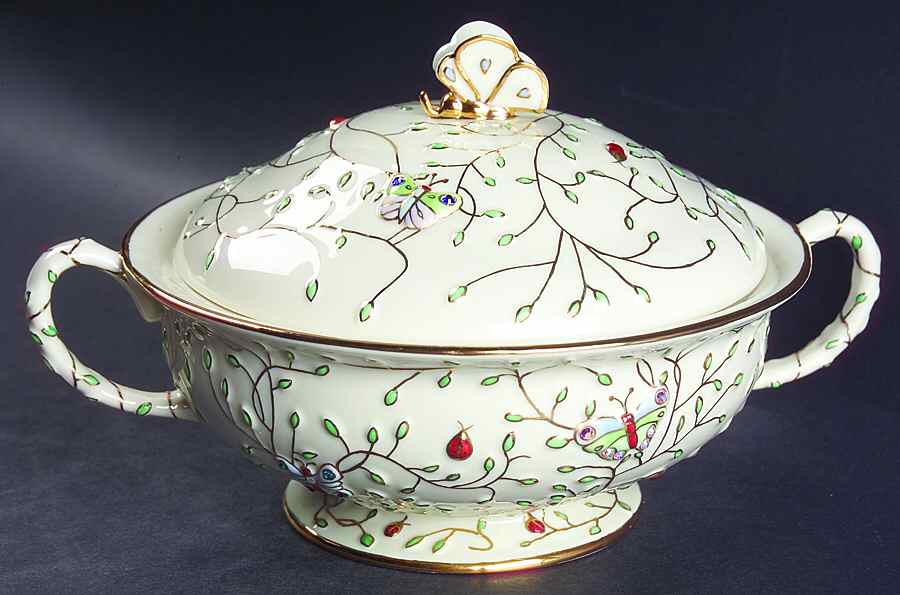 Summer Enchantment Round Covered Vegetable by Lenox-1