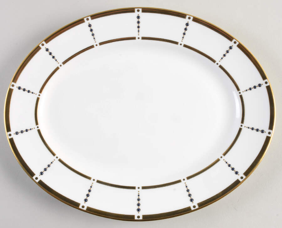 Sapphire Sophisticate 13" Oval Serving Platter by Lenox-1