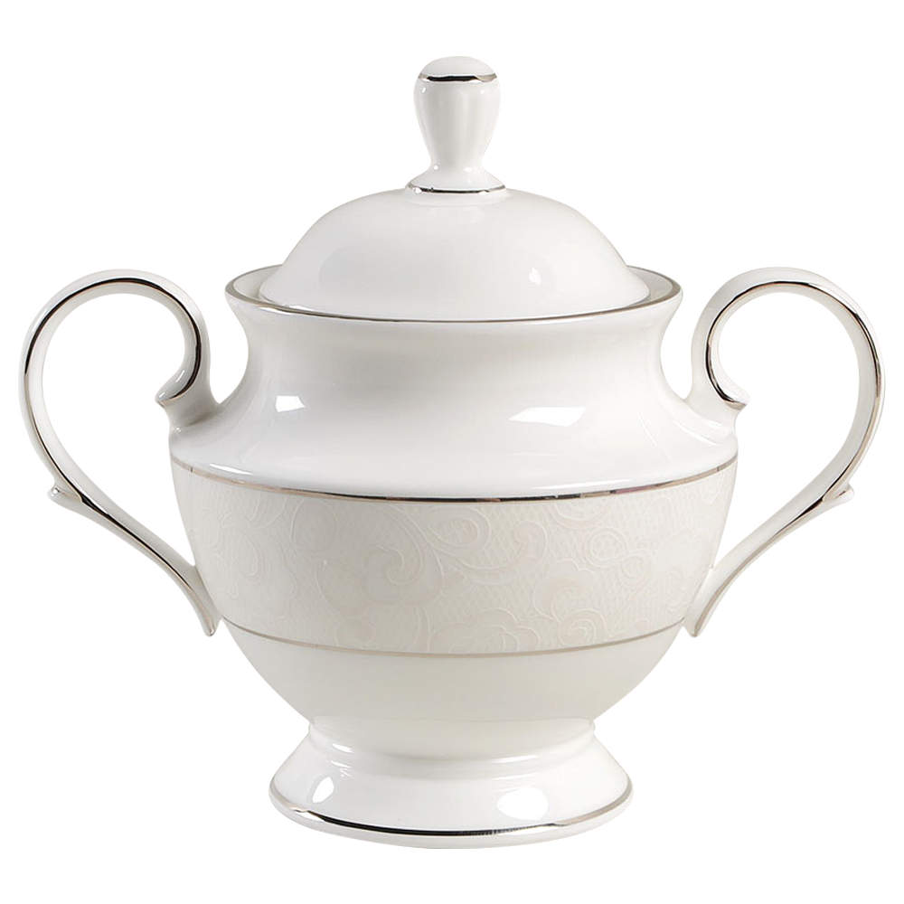 Venetian Lace Sugar Bowl & Lid by Lenox-1