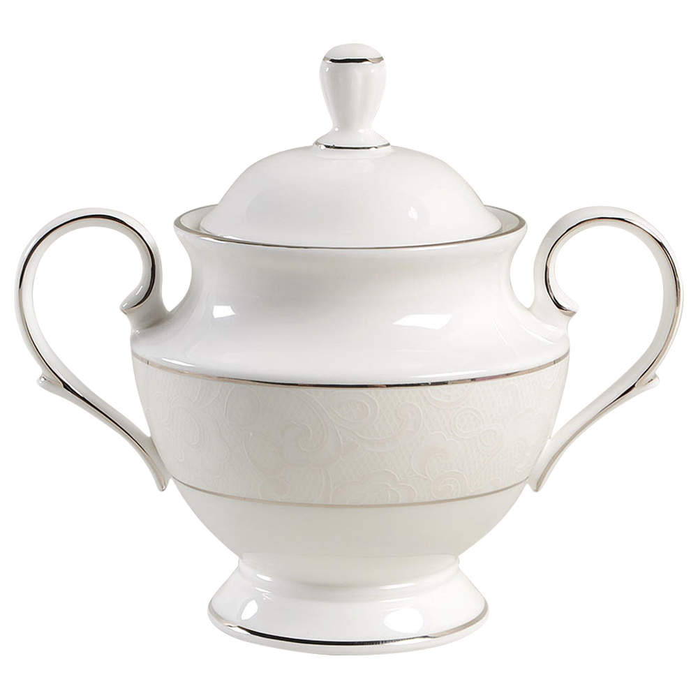 Venetian Lace Sugar Bowl & Lid by Lenox-1