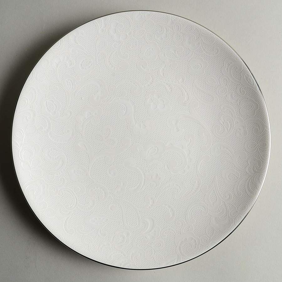 Venetian Lace Coupe Accent Luncheon Plate by Lenox-1
