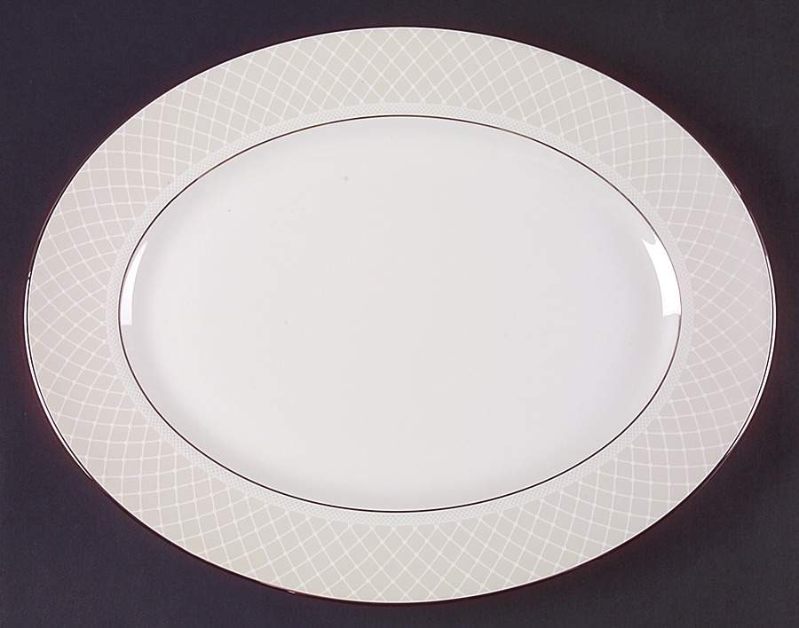 Venetian Lace 13" Oval Serving Platter by Lenox-1