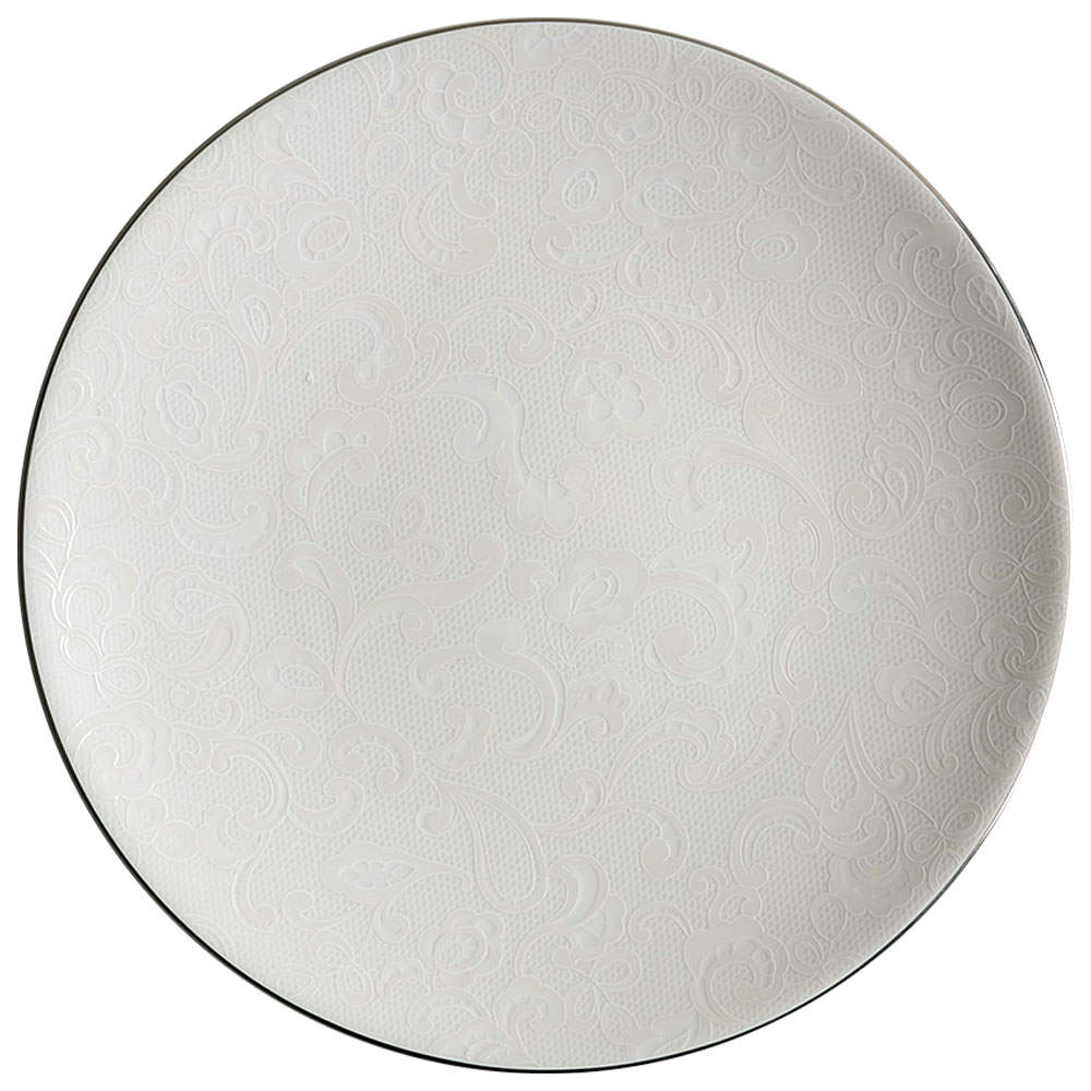 Venetian Lace Coupe Accent Luncheon Plate by Lenox-1