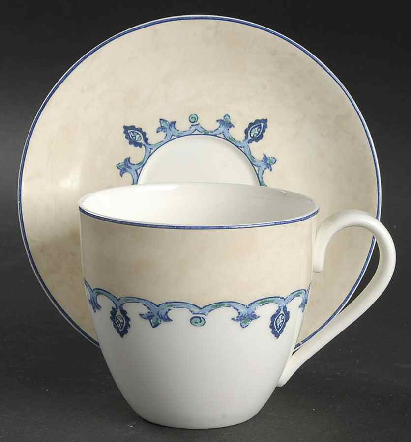 Malta Flat Cup & Saucer Set by Lenox-1