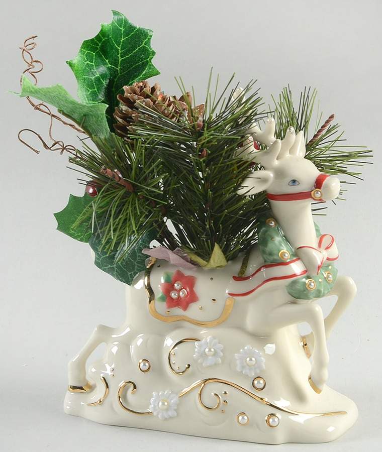 Petals & Pearls Figural Planter by Lenox-1