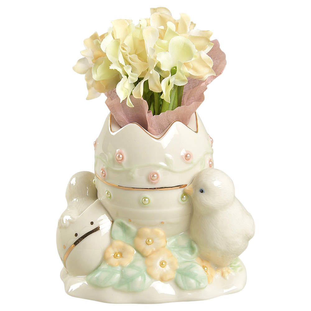 Petals & Pearls Figural Chick Bud Vase by Lenox-1