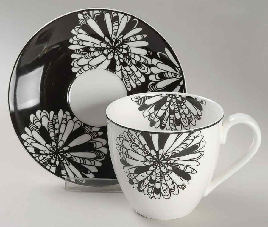 Dogwood Point Flat Cup & Saucer Set by Lenox-1