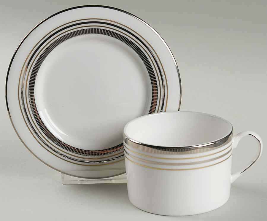 Downing Street Flat Cup & Saucer Set by Lenox-1