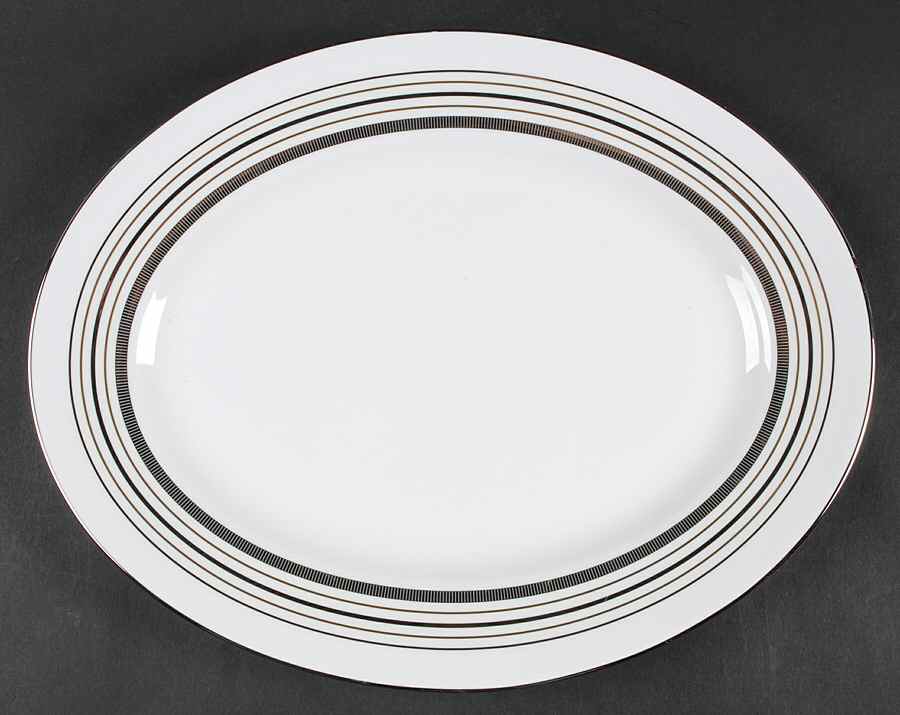 Downing Street 13" Oval Serving Platter by Lenox-1