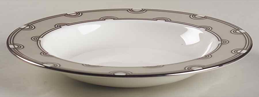 Corona Grove Platinum 9" Soup/Pasta Bowl by Lenox-1