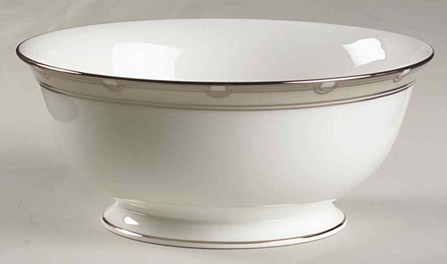 Corona Grove Platinum 9" Round Serving Bowl by Lenox-1