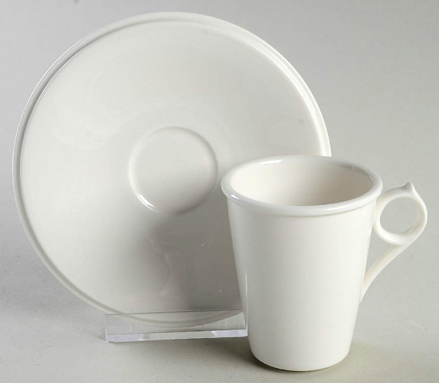 Ubiquity Cafe (Accessories) Flat Demitasse Cup & Saucer Set by Lenox-1