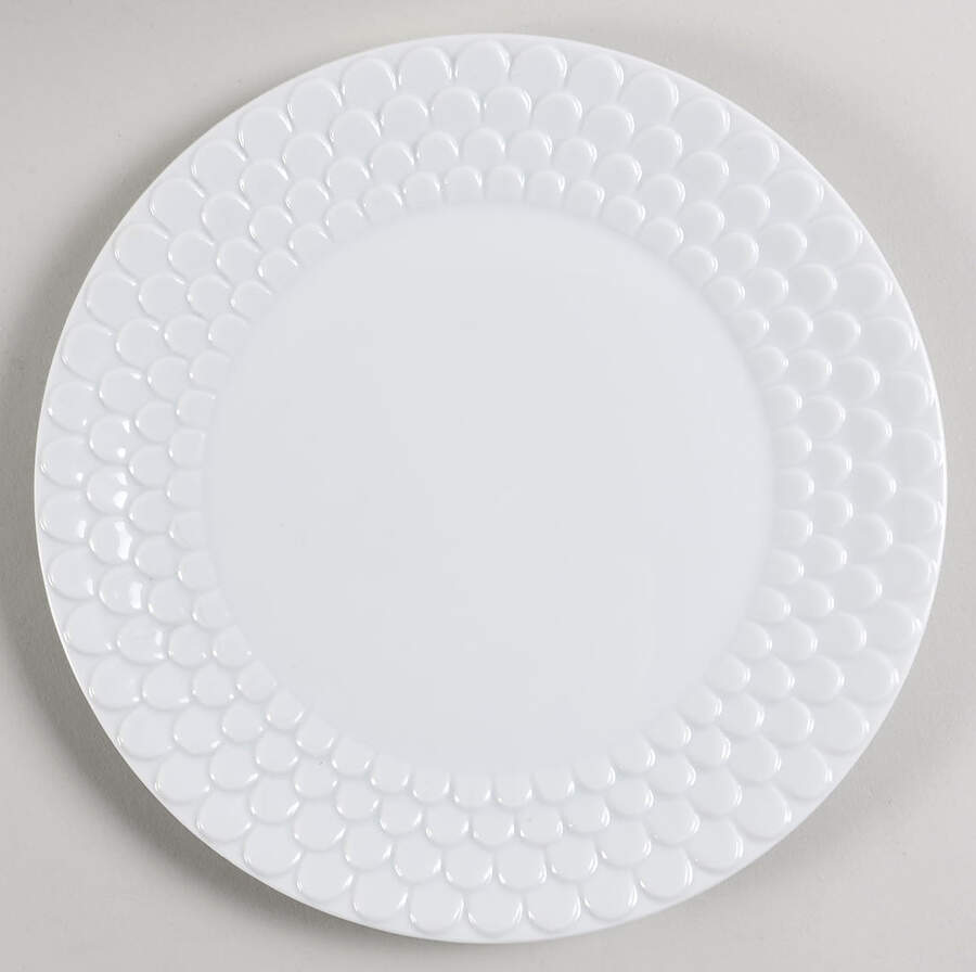 Aegean White Salad/Dessert Plate by L'Objet-1