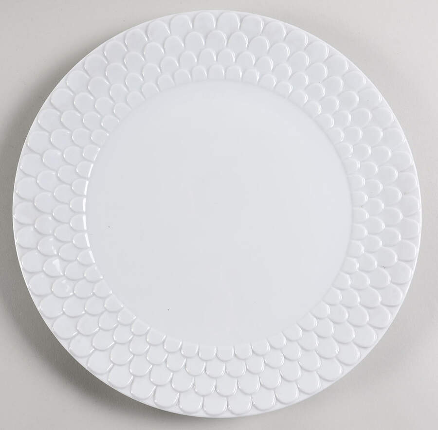 Aegean White Service Plate (Charger) by L'Objet-1