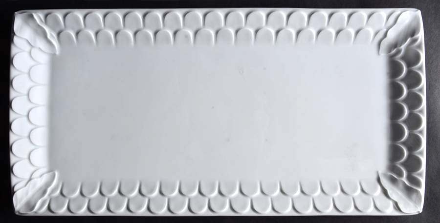 Aegean White 15" Rectangular Tray by L'Objet-1