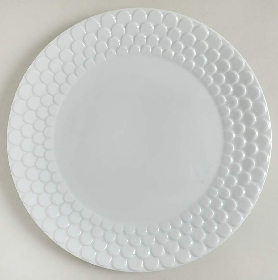 Aegean White Dinner Plate by L'Objet-1