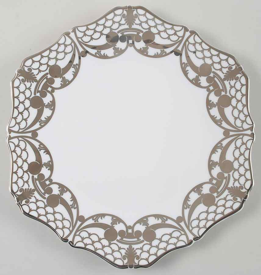 Alencon Platinum Dinner Plate by L'Objet-1