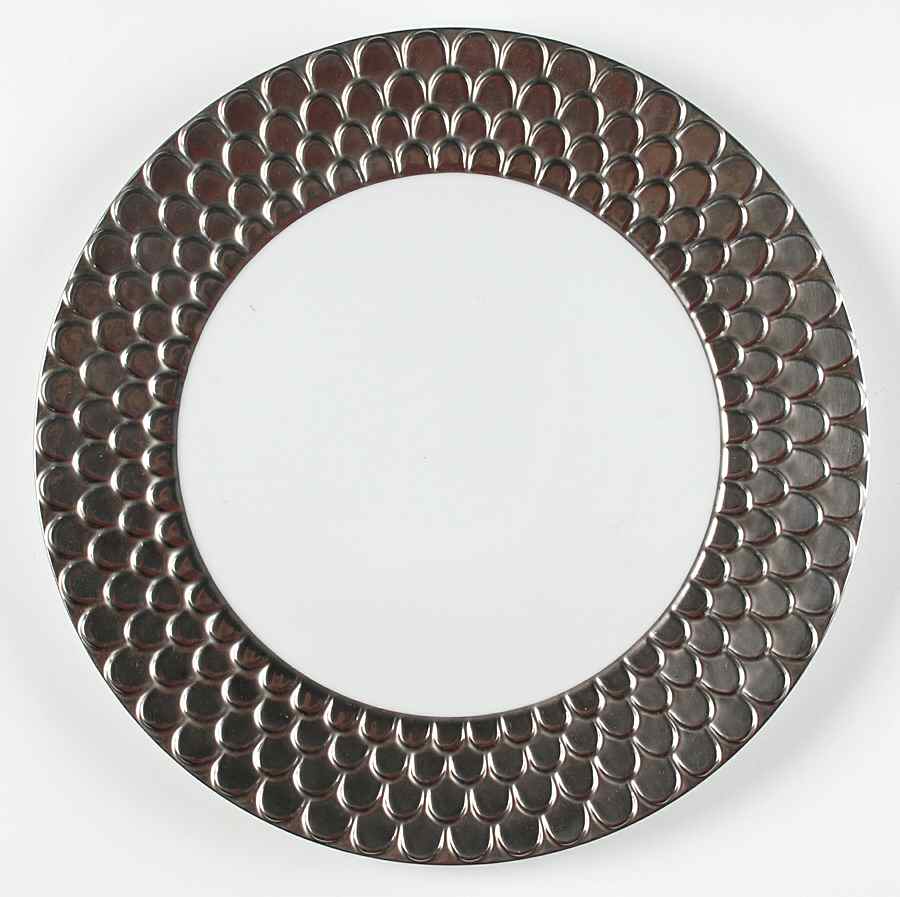 Aegean Platinum Sculpted Service Plate (Charger) by L'Objet-1
