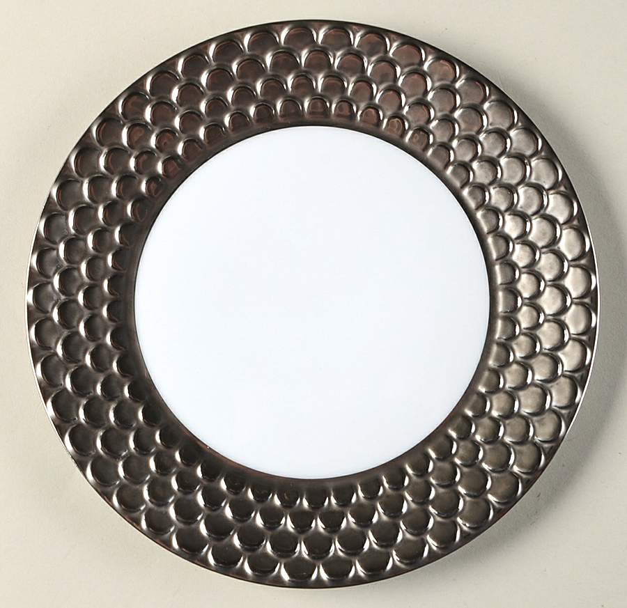 Aegean Platinum Sculpted Bread & Butter Plate by L'Objet-1