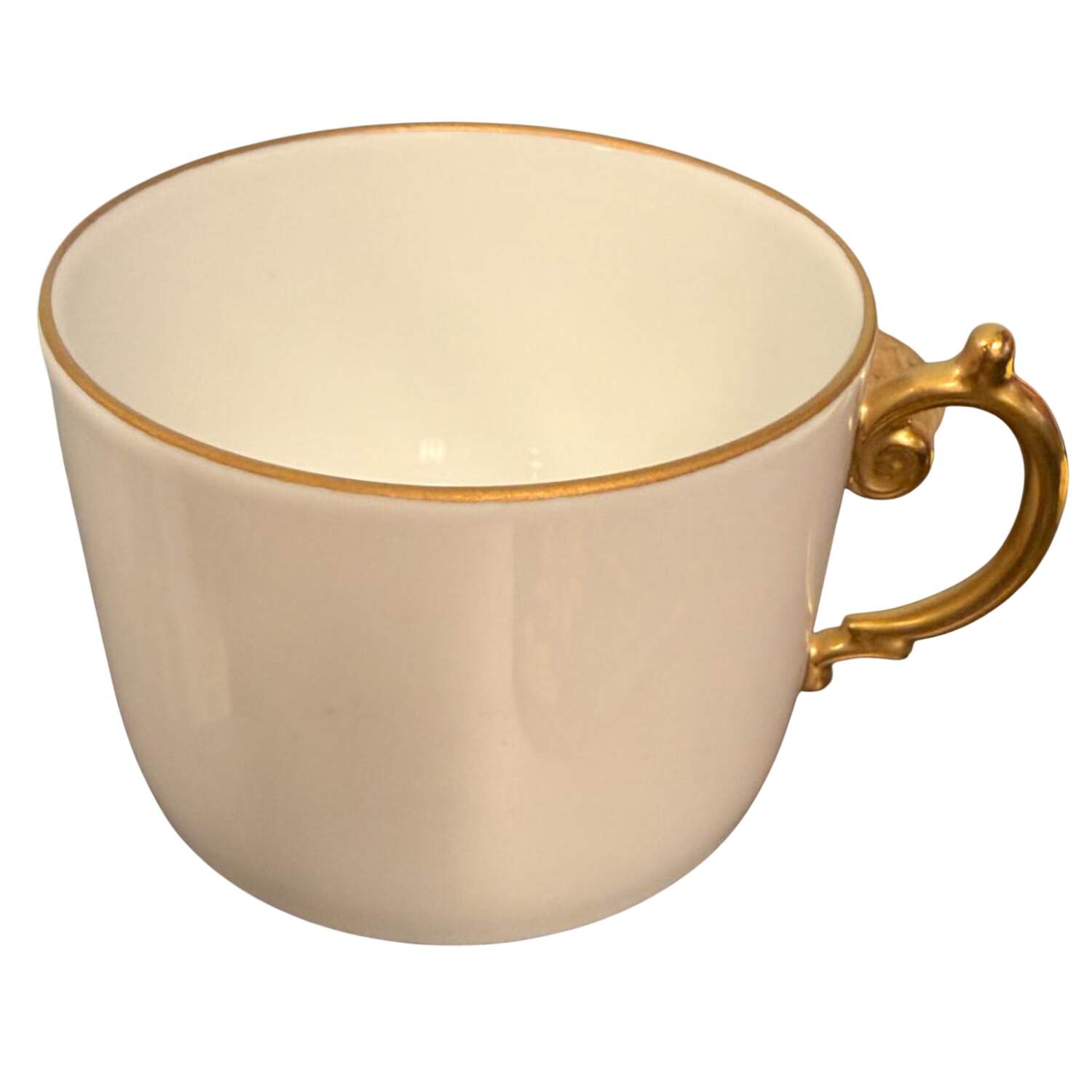 Aegean Gold Flat Cup by L'Objet-1