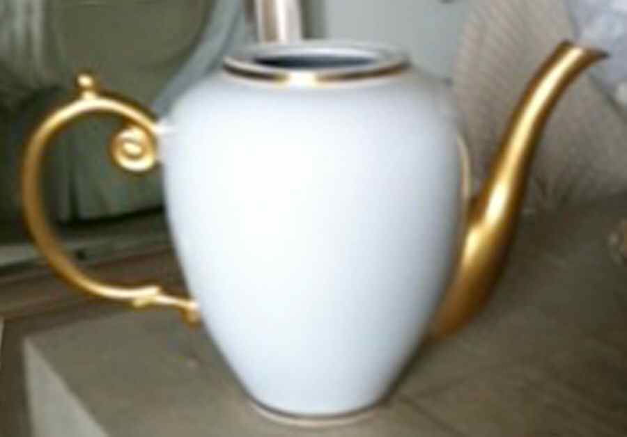 Aegean Gold Tea/Coffee Pot No Lid by L'Objet-1