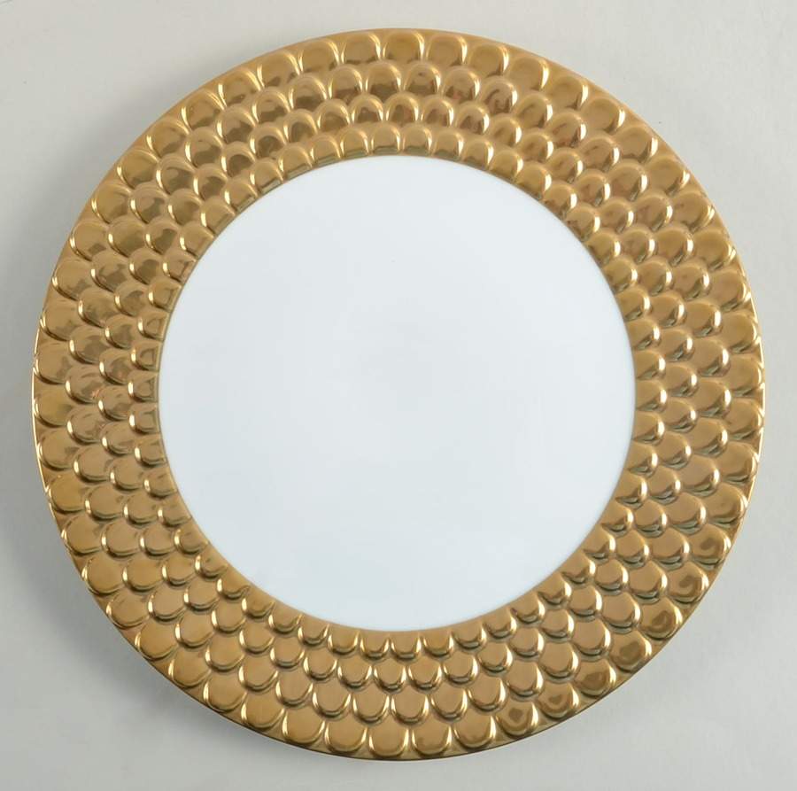 Aegean Gold Sculpted Service Plate (Charger) by L'Objet-1