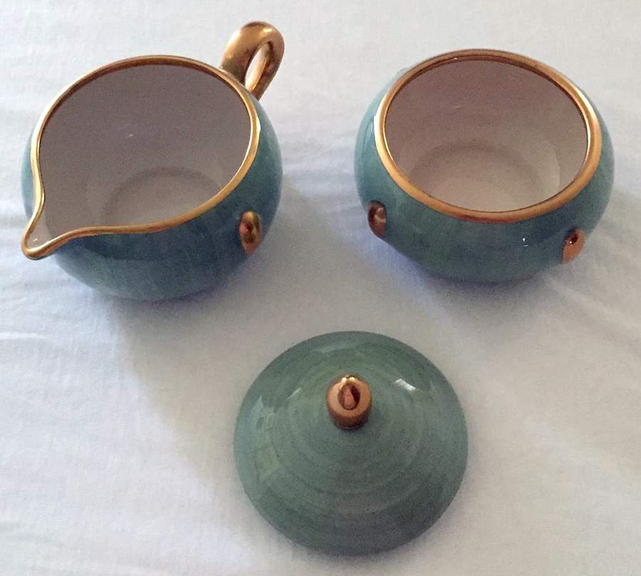 Meridian Green Grass Sugar Bowl & Lid by L'Objet-1